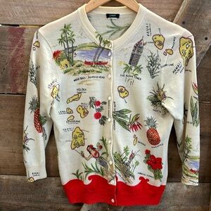 Vintage J.Crew Hawaiian print sweater